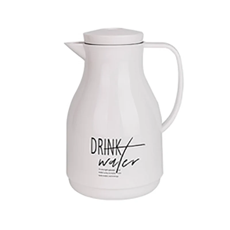 

Nordic Thermal Insulation Kettle Pressing Type 900Ml Thermos Bottle Coffee Milk Cans Drinking Water Pot Home Office Bar Letter"D