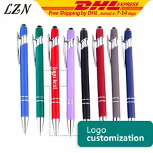 Высокое качество 2 в 1 Universa стилус сенсорная ручка для iPad iPhone планшет 100 шт в партии гравировка логотипа/текст