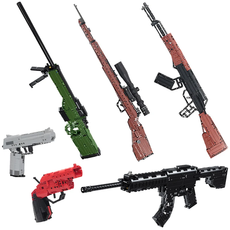 

Counter-Strike Game Series Gun Model pistol rifle Sniper rifle Model can fire Soft bullet Building Blocks Weapon Toys For Boys