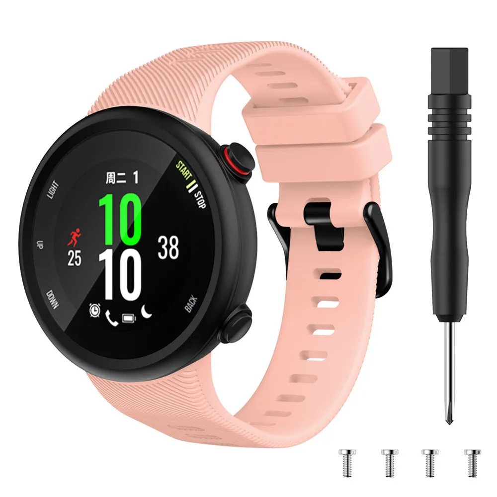 Силиконовый ремешок для часов Ремешок для Garmin Forerunner 45 45s смарт-браслет для часов модный спортивный сменный ремешок