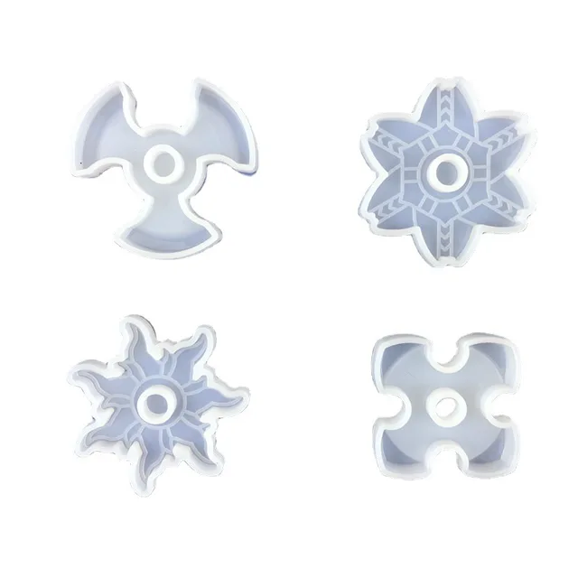 DIY Fingertip Gyro Resin Silicone Mold Vent Decompression Toy Fingertip Gyro Making Accessories Handicraft Epoxy Resin Mold white