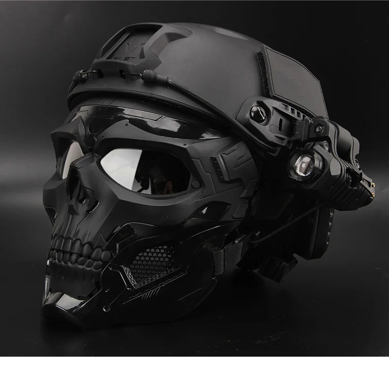 Details about   2021 Bulletproof helmet bulletproof skull mask light tactical bulletproof helmet 