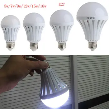 

Rechargeable Smart Led Bulb E27 LED Emergency Light 5W/9W/12W/15/18W White