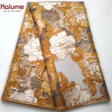 Kalume African Tulle Lace Fabric Design Brocade Nigerian Jacquard Lace Fabric 2022 High Quality Lace For Diy Sewing Party H2716