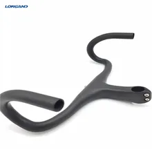 Londandt700 цельный руль из углеродного волокна для шоссейного горного велосипеда, согнутый, бычий рожок, цельный гнутый руль, спортивный автомобиль