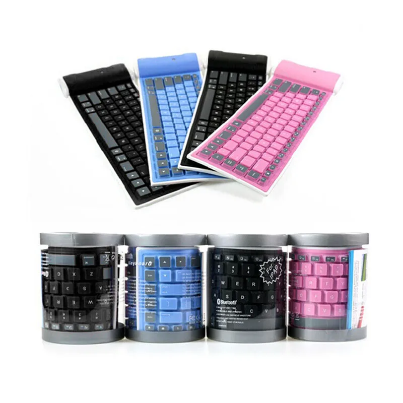 Wireless Bluetooth Silicone Keyboard Mini Flexible Slim Soft 7key
