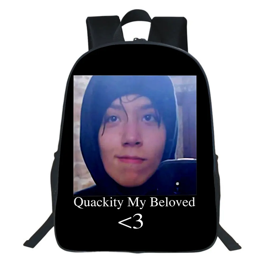 Quackity Backpack Boy Girl Bag Discord's Got Talent Children Bags