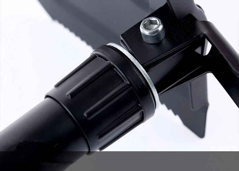 Upgrade 3 in 1 Multifunctional Military Folding Camping Shovel Dig Pickaxe Earth Digger Ice Garden Saw Hoe Snow Spade Scoop  (12)