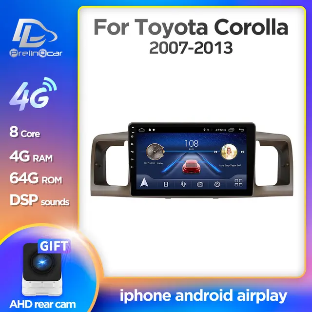 $US $118.40 4G Lte Android 9.0 GPS multimedia navigation system For TOYOTA Corolla 2007-2013 years car dvd play