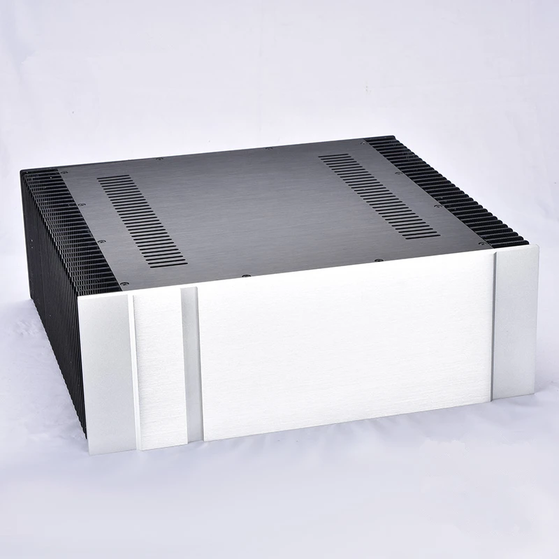 B-063 пройти CNC все алюминиевый корпус шасси в корпусе коробка для DIY аудио усилитель мощности 430 мм* 150 мм* 300 мм 430*150*300 мм