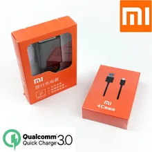 Xiao mi быстрое зарядное устройство QC 3,0 Быстрая Зарядка адаптер питания usb c кабель для mi 9 se 9t pro 8 mi x 2 s max 3 redmi Note 7 8 pro
