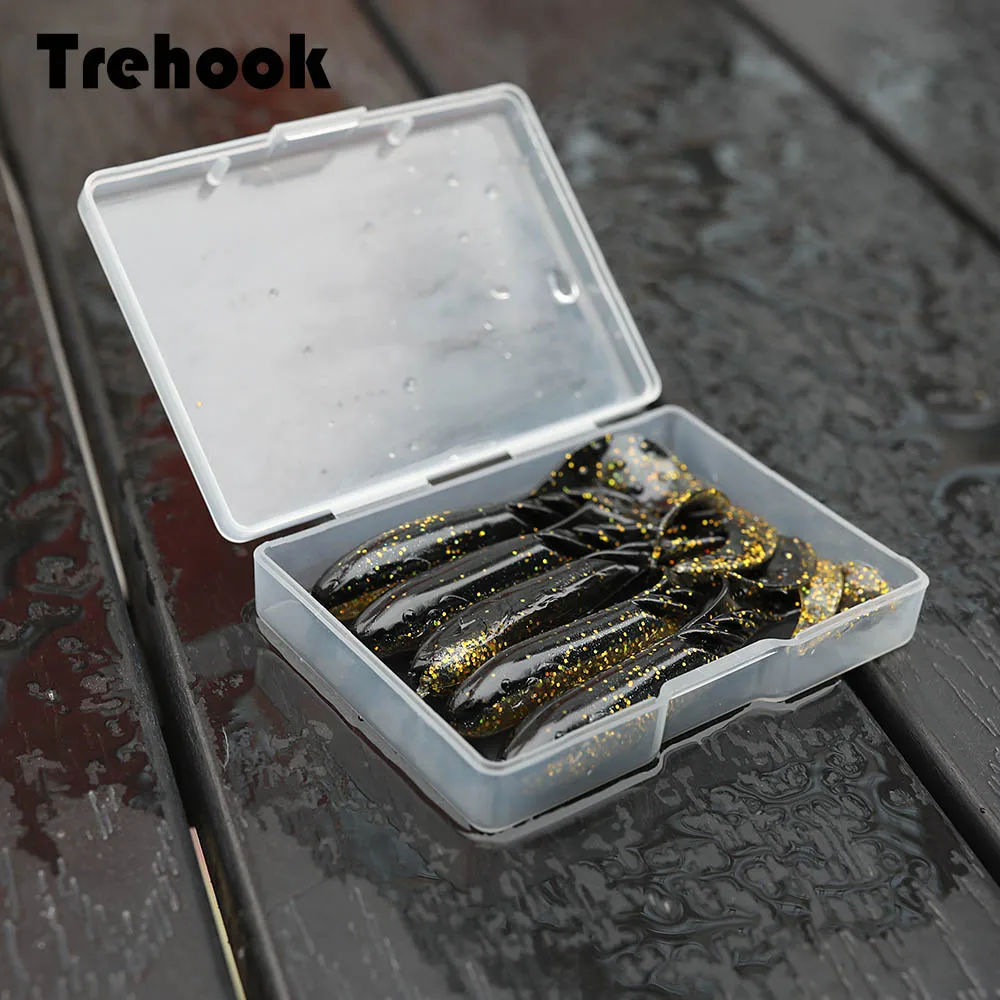 TREHOOK 5 шт./лот мягкие приманки для рыбалки 7 см 2 4 г легкая силиконовая приманка