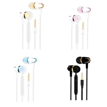 

Universal In Ear Earphone Running Sports Earphone Wired Earplug Headset with Microphone for Android for IOS