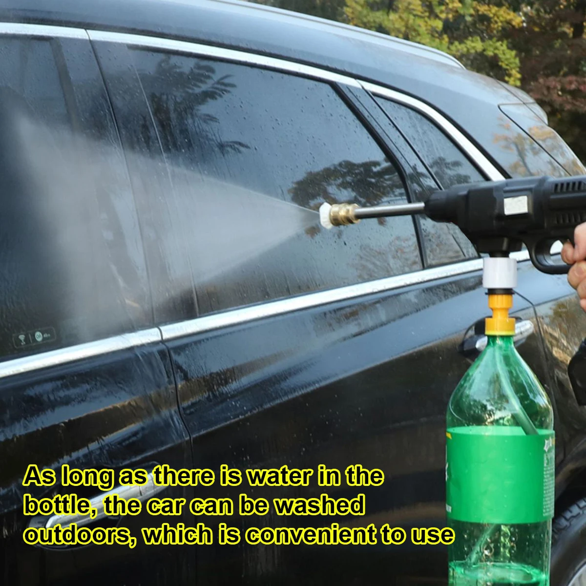 24V 5000mAh Cordless High Pressure Washer Portable Car Cleaner Water Guns Car Washing Maching W/ None/1/2 Battery
