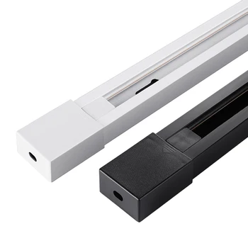 

Aluminum 0.5m 1m Black/White Track Rail I L T Connector Jointer Light Rails for 2 Wire Track Light LED Spotlight Rails