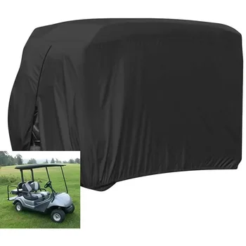 

Waterproof 4 Passengers Golf Cart 210D Oxford Cover For Club Car Roof Enclosure Rain Cover Golf Accessories 285X122X168cm