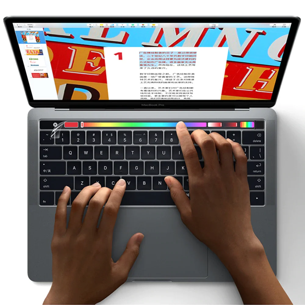 Touchbar Protective Film Sticker For New Macbook Pro 13 15 16 inch Touch Bar / Pro A2289 A2251 A2141 A1990 A1707 A1706 vinyl film sticker,touch bar protector
