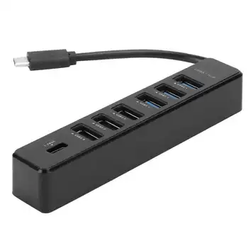 

USB 3.1 Hub Adapter Type-C Hub Docking Station Fast Transfer Splitter 7-Port 5Gbps USB Extention Data Transfer for Laptop