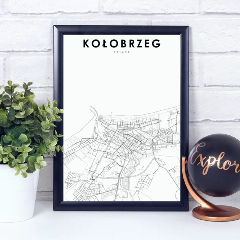 Kolobrzeg Map Print