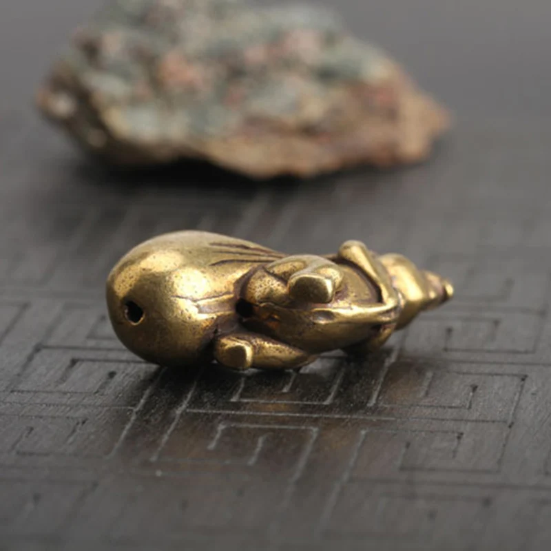 Медный мешочек для денег статуя мыши маленькие украшения китайское Счастливое