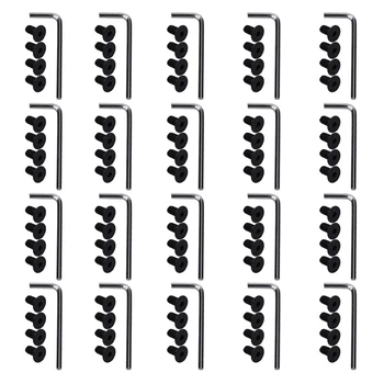 

80Pcs Handlebar Front Fork Tube Screws with 20 x Hexagon Electric Scooter Replacement Parts for Xiaomi M365 Ninebot Es2