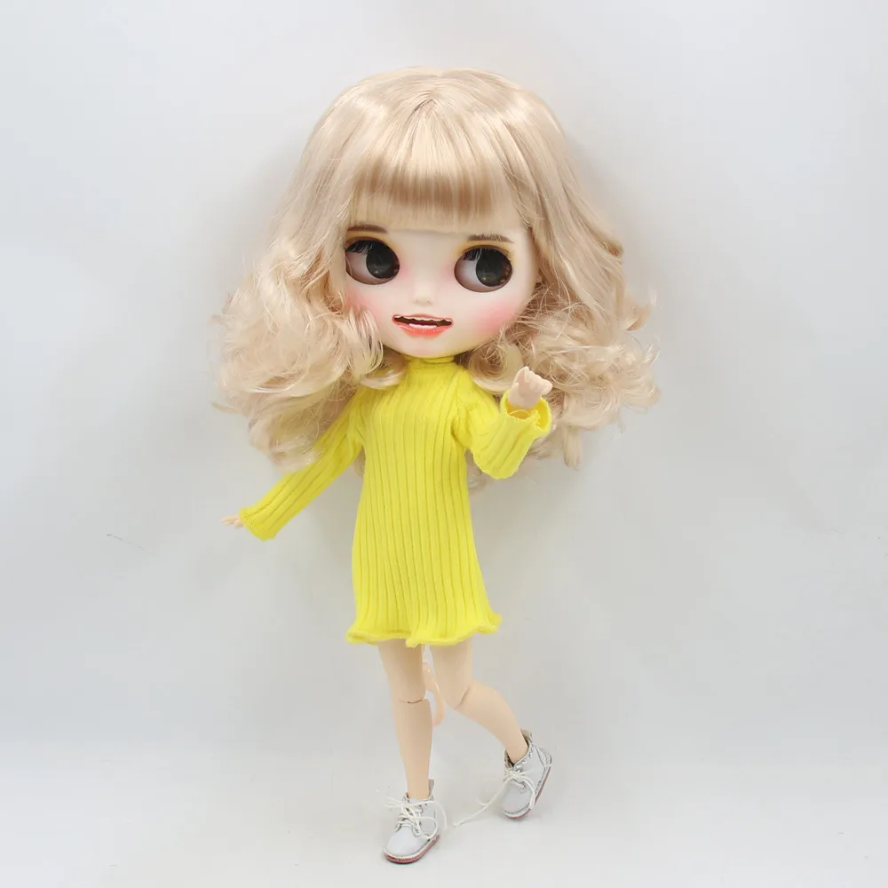 Ледяная фабрика 1/6 blyth Кукла № BL3139 белая кожа ручная роспись лицо спящие глаза Улыбка Рот соединение тело для девочки подарок