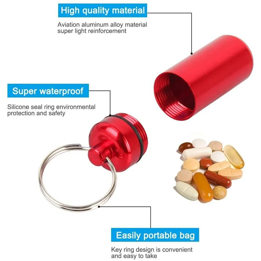1 шт. водонепроницаемый футляр для таблеток из алюминиевого сплава|Уличные