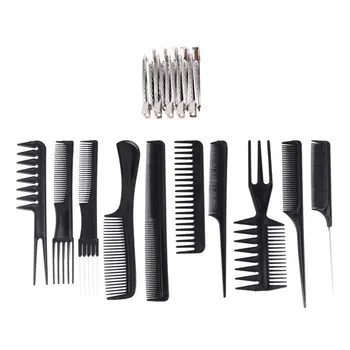 

1 Set Hair Comb Set Hairdressing Combs Hair Styling Combs Dye Hair Tool Hairpin Comb Set for Barber Hairdresser (Assorted Color)