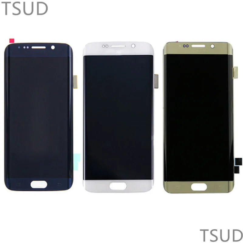 Для SAMSUNG Галакси S6 Edge ЖК-дисплей дигитайзер в сборе без рамки сенсорный экран для Samsung Galaxy S6 Edge ЖК-дисплей