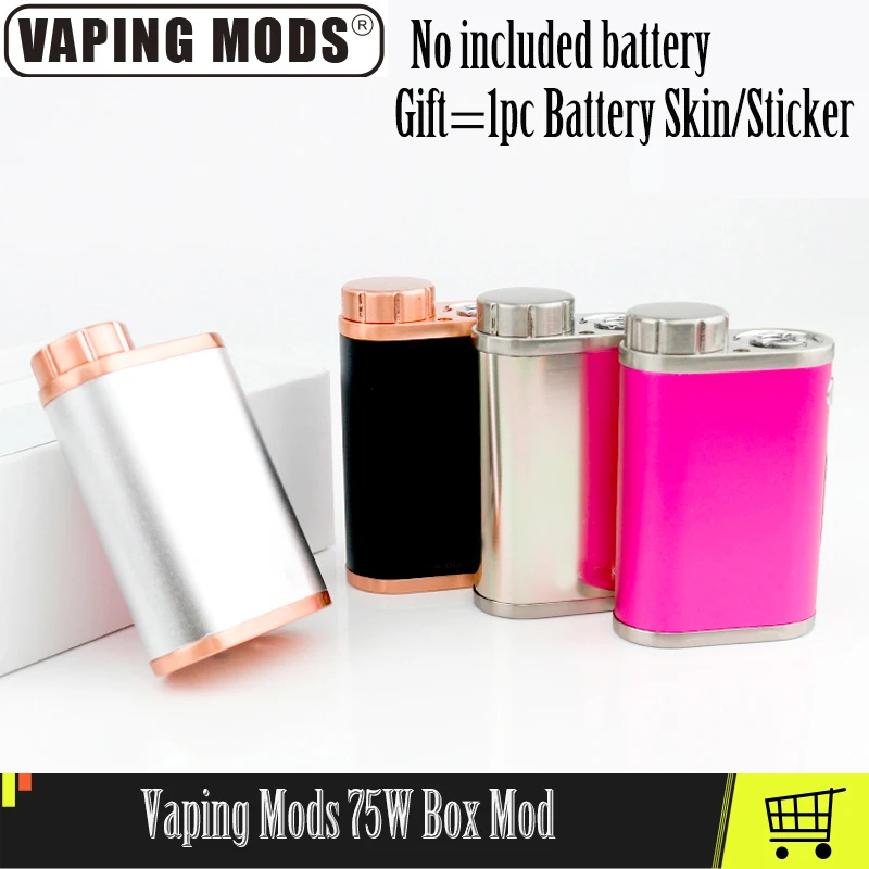

Vaping Mods 75w TC Box Mods Fit 2ML Melo III Mini or 4ML Melo 3 Tank Vape Mod