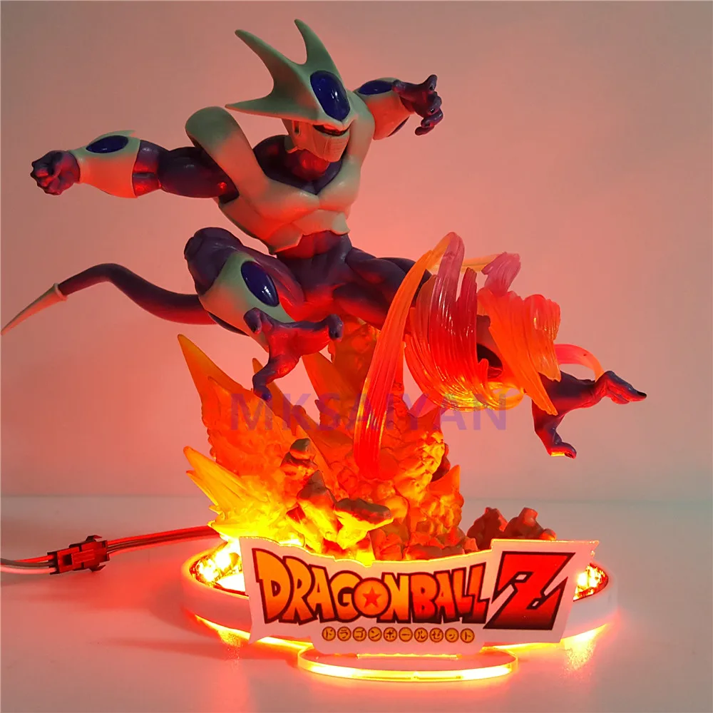 Dragon Ball Z Coora аниме светодиодный фигурки экшн-фигурка с дистанционным изменением цвета кулер игрушки светильник DIY Набор Модель Рождественский подарок для детей