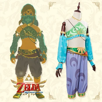 

The Legend of Zelda Cosplay Sexy Gerudo Full Sets Breath of the Wild Link Cosplay Costume with Gloves Women