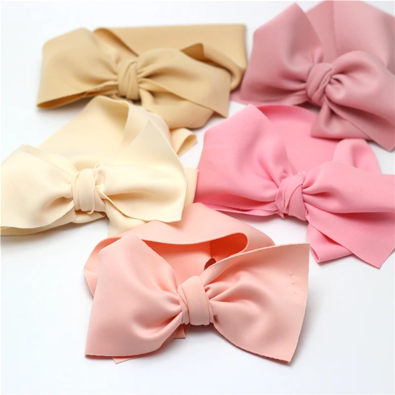 Baby Accessories cute	 Oversize Bow Baby Girls Winter Headwrap Hariband Scuba Cotton Wide Headwrap for Newborn Infant Bowknot Turbante Bebe Headband Baby Accessories luxury	