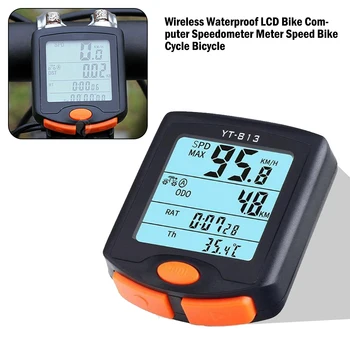 

Wireless Waterproof LCD Bike Computer Speedometer Meter Bike Speed Meter Digital Bike Sports Sensors Bicycle Speedometer