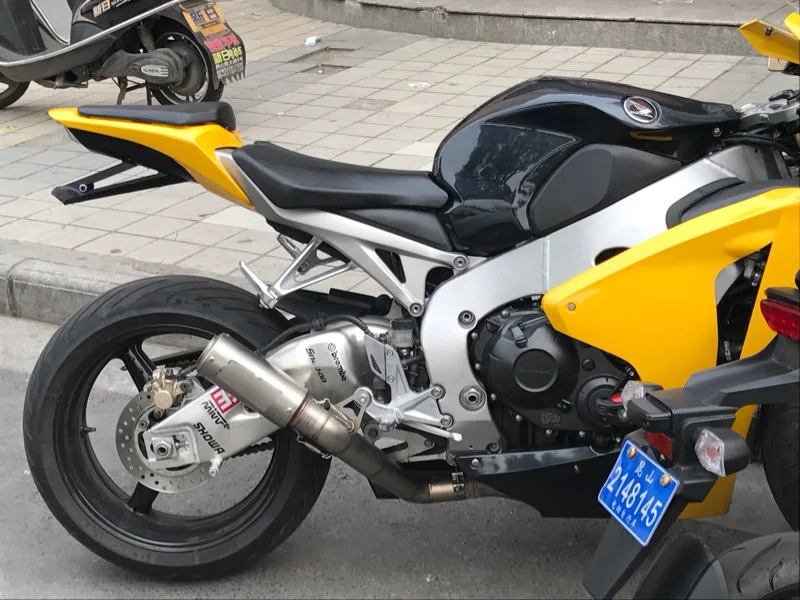 Слипоны для Honda CBR1000 2008- мотоциклетный глушитель выхлопной наконечники из нержавеющей стали труба среднего звена подключения 51 мм 60 мм мото Побег