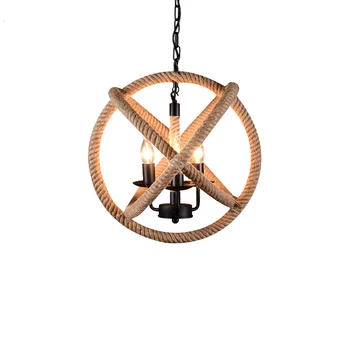 

Newest Ceiling Lamp Decor Design Chandelier Rope Pendant Lighting From Zhongshan lamparas de techo colgante
