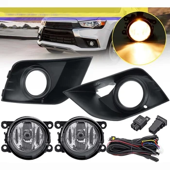 

1 Pair LED Car Bumper Fog Light Lamp for Mitsubishi Outlander Sport ASX RVR 2016 2017 2018 with Cover Frame Grill