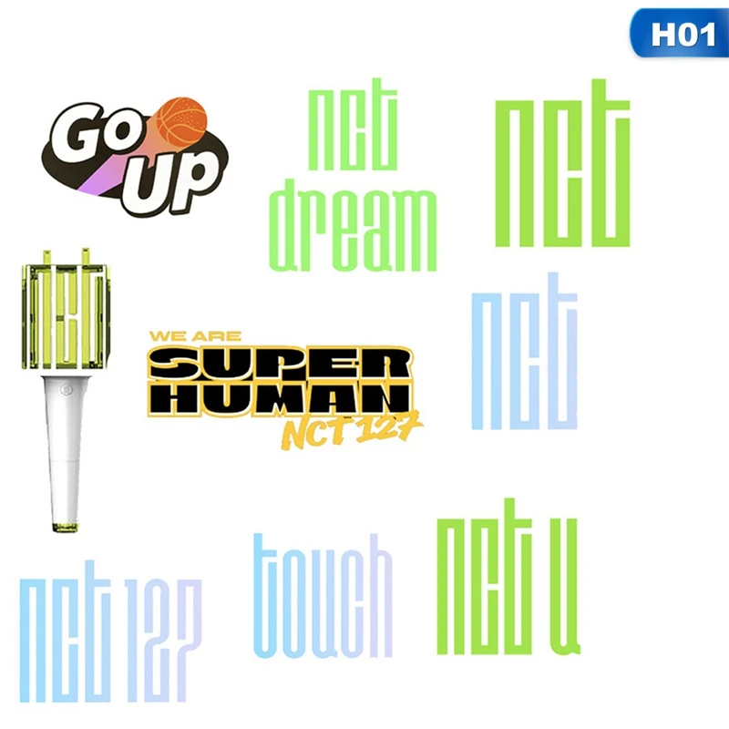 Дважды NCT EXO GOT7 черно-розовые Пузырьковые наклейки Трехмерные наклейки любовные буквы Мультяшные наклейки Версия