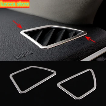 

Chrome Car-Styling Internal Dashboard Side Air Vent Outlet frame Cover Trim for BMW X5 F15 X6 F16 E70 E71 Accessories