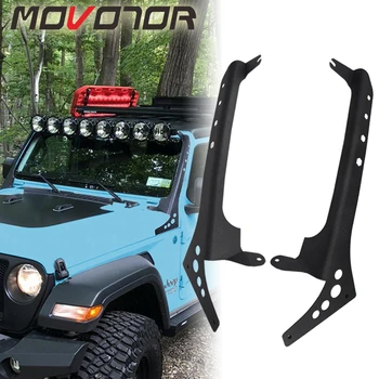 

Upper Windshield Mounting Bracket 52" LED Light Bar Bracket For Jeep 2018+ JL Models