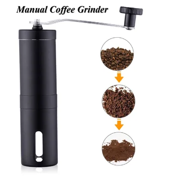 

Manual Coffee Grinder with Adjustable Setting - Conical Burr Mill Whole Bean Burr for Aeropress Drip Coffee Espresso