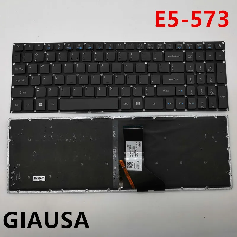 95%) для acer Aspire E5-532 E5-573 E5-574 E5-722 E5-752 E5-772 E5-773 E5-575 E5-722G V5-591 клавиатура английский США подсветка