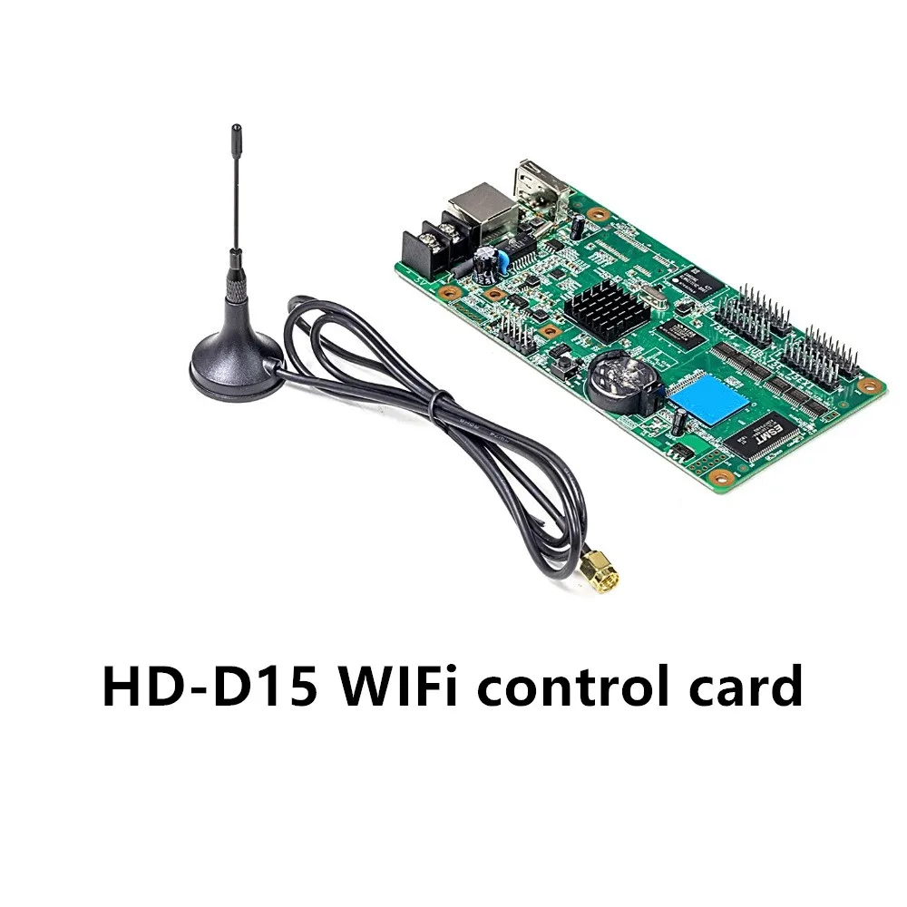 

HD-D15 WIFI Asynchronous full-color video control card mobile phone control for P2 P2.5 P3 P4 P5 P6 P8 P10 LED module display