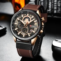 CURREN Fashion Male Watches Strap Sport Chronograph Wristwatch Creative Design Multifunctional Quartz Clock relogio masculino 2