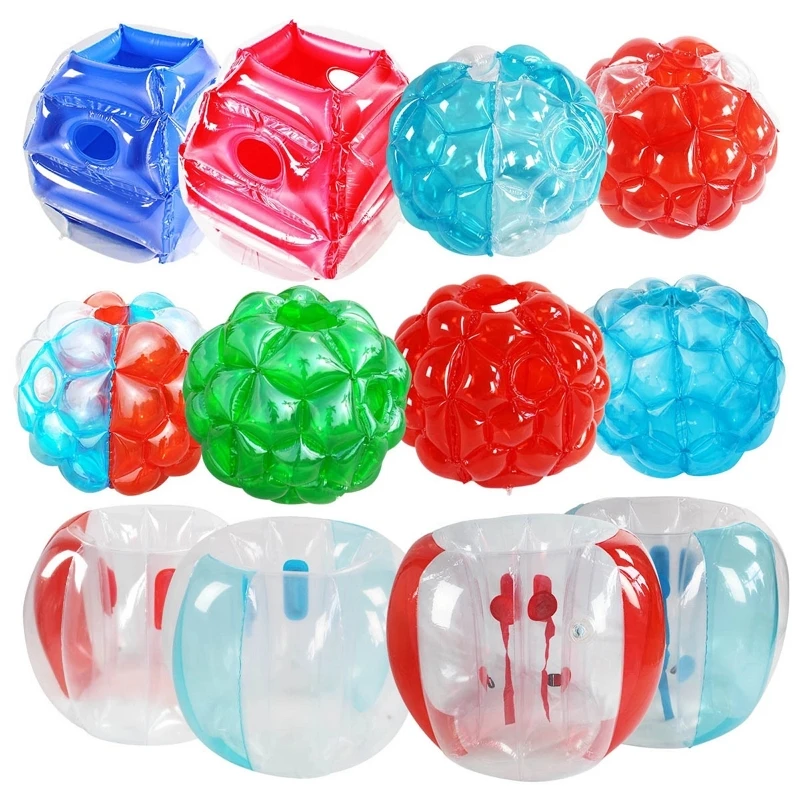 Inflatable Bubble Bumper Ball Outdoor Fitness Game Bubbles Zorb Ball Inflated Zorb Body Toy 90cm Air Pump for Free inflatable water ball