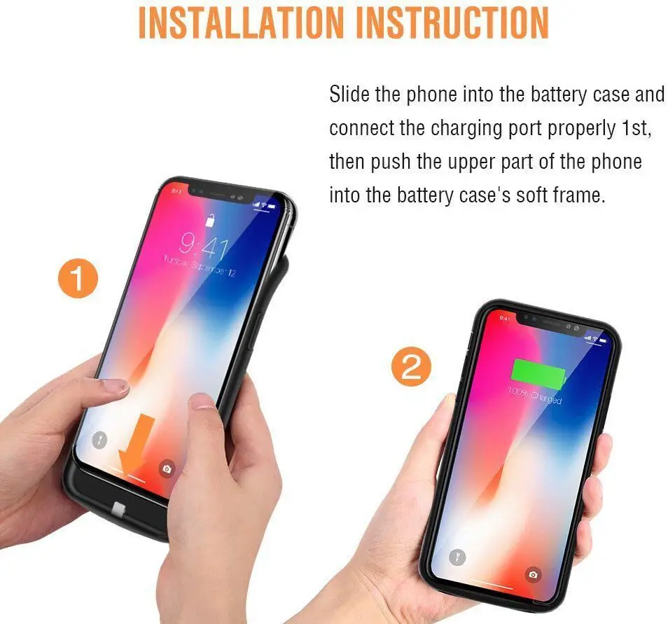 Горячее зарядное устройство чехол для Iphone 6 6s 7 8 Plus 4000mah Внешний Аккумулятор Новый