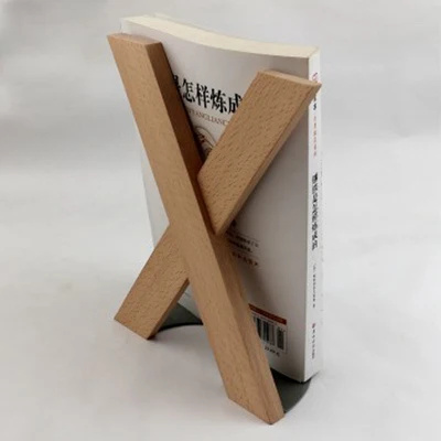 single book stand X форма деревянный большого размера держатель для книг старая мода настольная подставка для книг для книжного магазина Кофейня классная Подставка для книг украшение дома - Цвет: single book stand