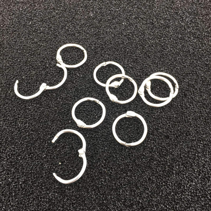 

Doreen Box Zinc Based Alloy DIY Binder Circle Ring Single Loop Silver Color Making Jewelry Findings,1 Set ( 6 PCs/Set)