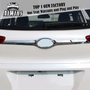 

Aiwins Chrome ABS Rear Door Tail Gate Trim Cover Sticker For Hyundai TUCSON 2015 2016 2017 Exterior Decoration Accessories