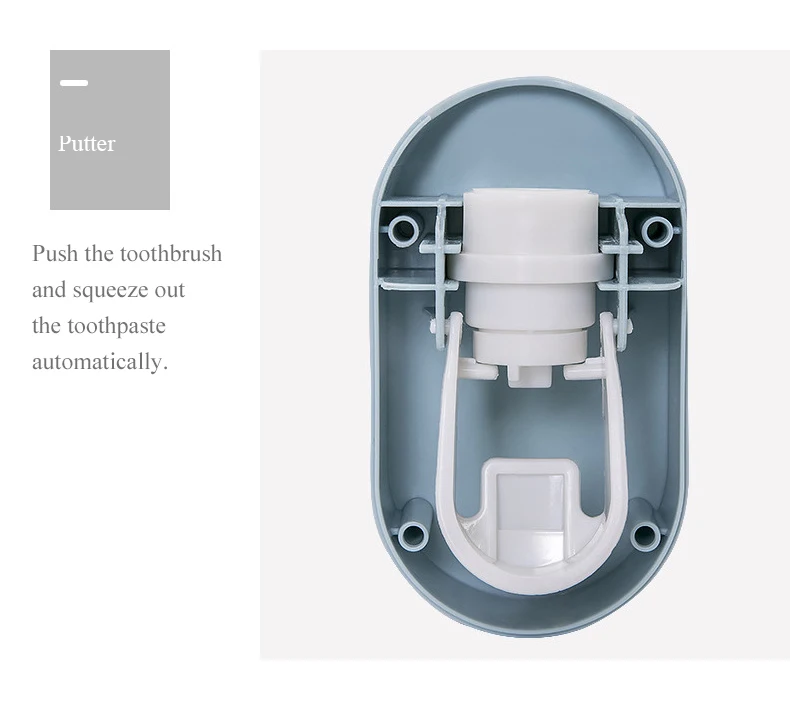 dispenser pasta de dente fixado na parede